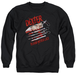 Dexter Blood Never Lies - Men's Crewneck Sweatshirt Men's Crewneck Sweatshirt Dexter   