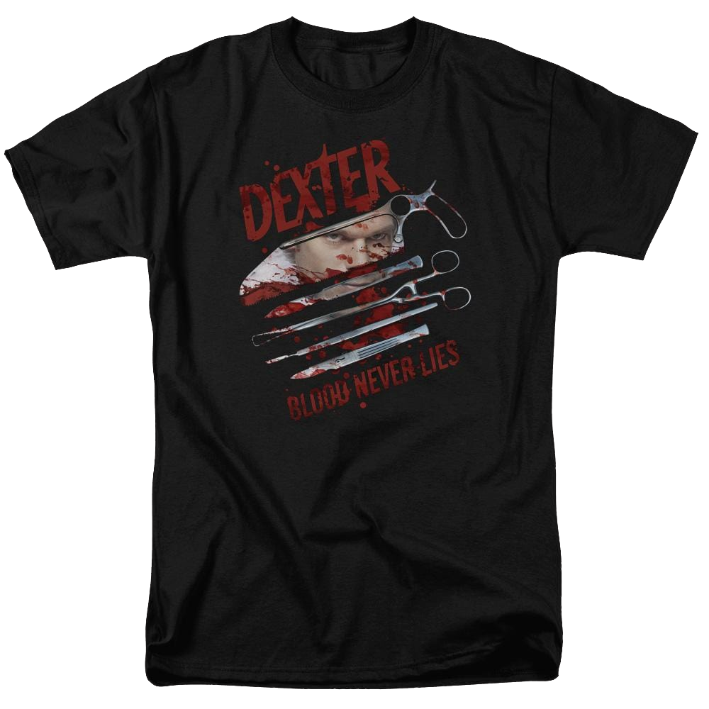 Dexter Blood Never Lies - Men's Regular Fit T-Shirt Men's Regular Fit T-Shirt Dexter   