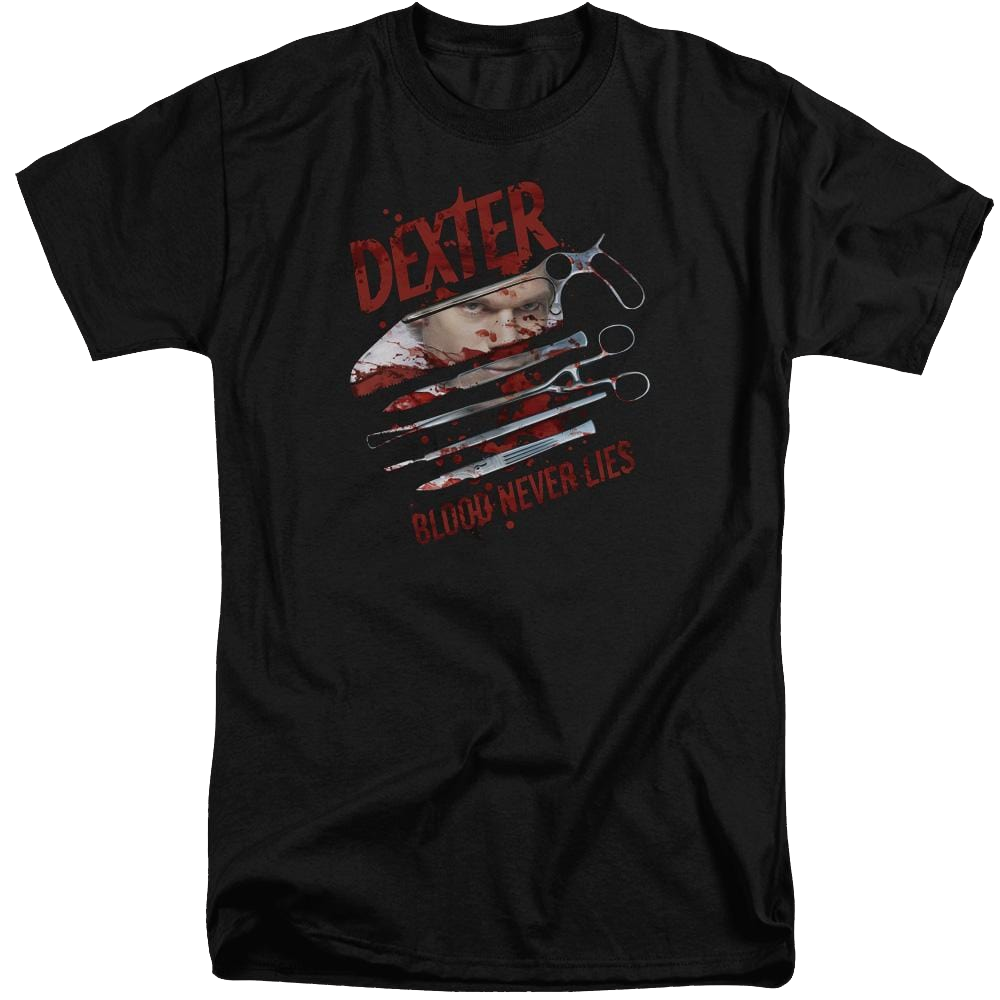 Dexter Blood Never Lies - Men's Tall Fit T-Shirt Men's Tall Fit T-Shirt Dexter   
