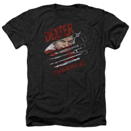 Dexter Blood Never Lies - Men's Heather T-Shirt Men's Heather T-Shirt Dexter   