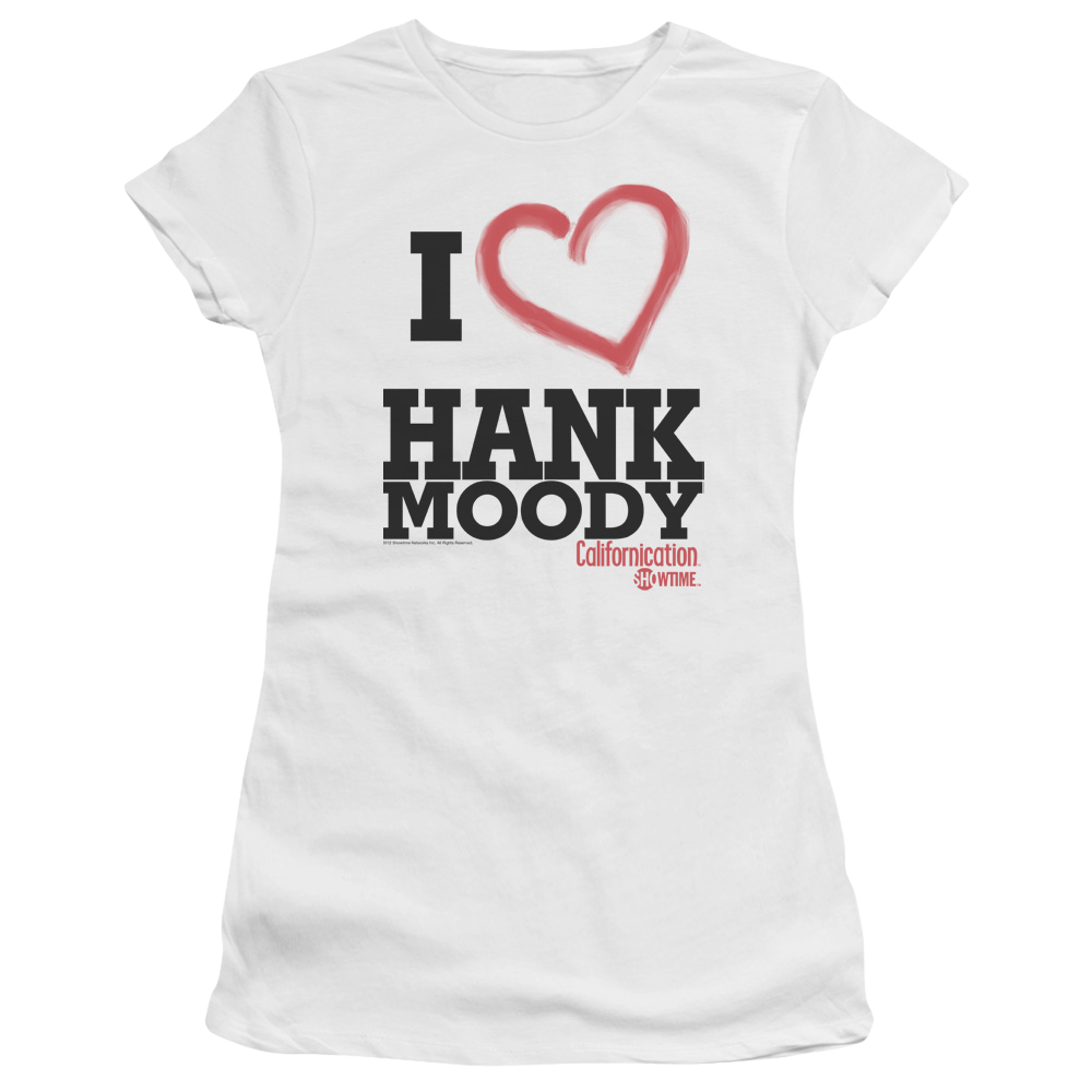 Californication I Heart Hank Moody - Juniors T-Shirt Juniors T-Shirt Californication   