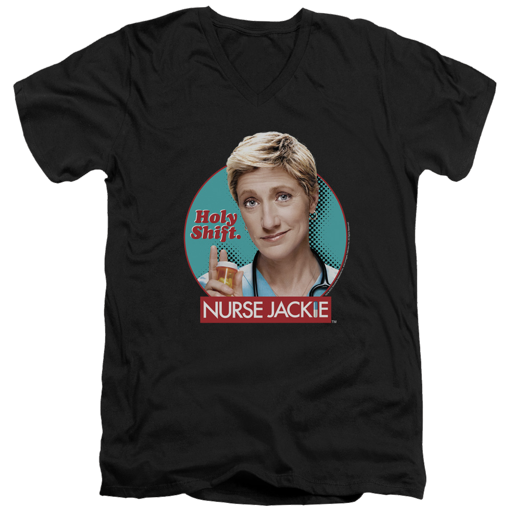 Nurse Jackie Holy Shift - Men's V-Neck T-Shirt Men's V-Neck T-Shirt Nurse Jackie   