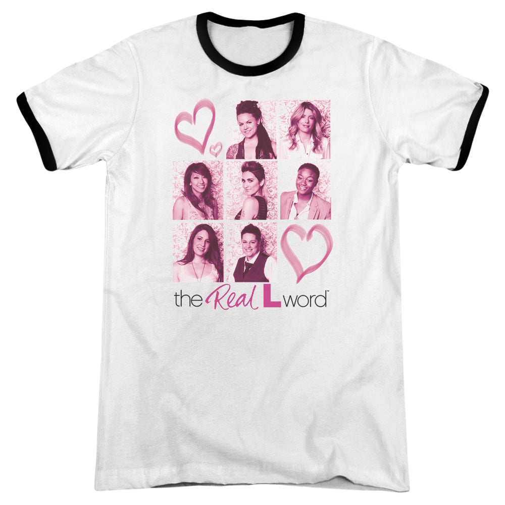 Real L Word, The Hearts - Men's Ringer T-Shirt Men's Ringer T-Shirt The Real L Word   