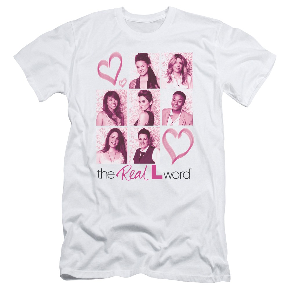 Real L Word, The Hearts - Men's Slim Fit T-Shirt Men's Slim Fit T-Shirt The Real L Word   