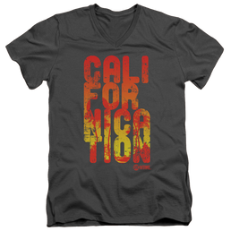 Californication Cali Type - Men's V-Neck T-Shirt Men's V-Neck T-Shirt Californication   