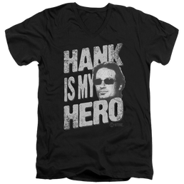 Californication Hank Is My Hero - Men's V-Neck T-Shirt Men's V-Neck T-Shirt Californication   