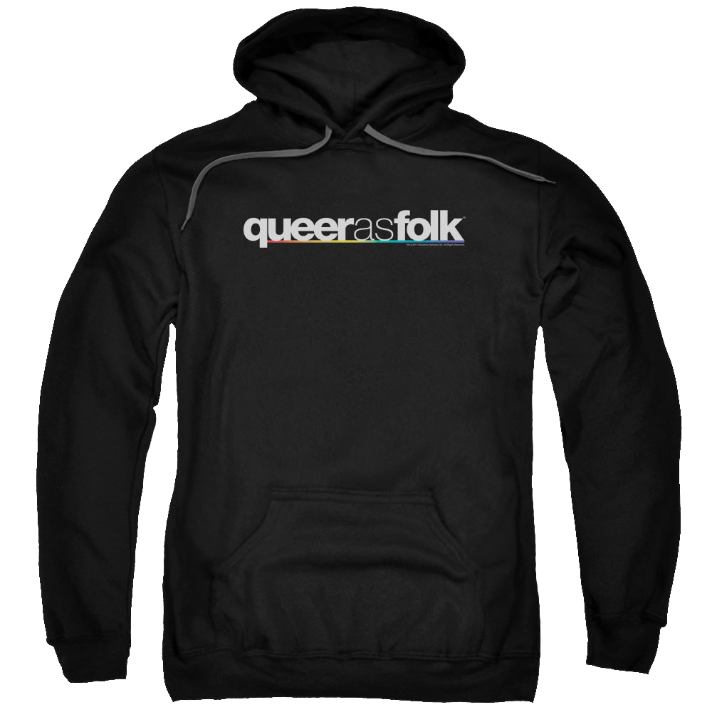 Queer as Folk Logo - Pullover Hoodie Pullover Hoodie Queer as Folk   