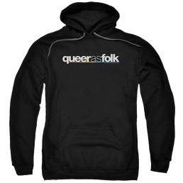 Queer as Folk Logo - Pullover Hoodie Pullover Hoodie Queer as Folk   
