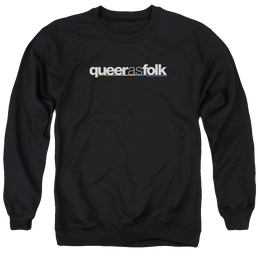 Queer as Folk Logo - Men's Crewneck Sweatshirt Men's Crewneck Sweatshirt Queer as Folk   
