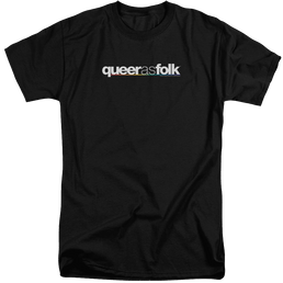 Queer as Folk Logo - Men's Tall Fit T-Shirt Men's Tall Fit T-Shirt Queer as Folk   