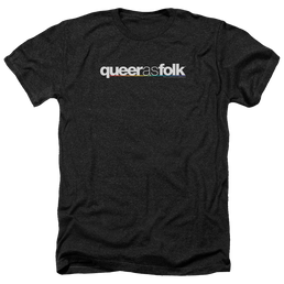 Queer as Folk Logo - Men's Heather T-Shirt Men's Heather T-Shirt Queer as Folk   