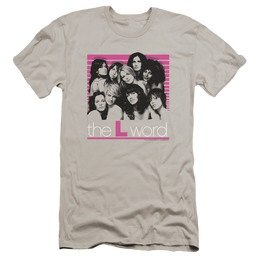 L Word, The Cast - Men's Premium Slim Fit T-Shirt Men's Premium Slim Fit T-Shirt The Real L Word   