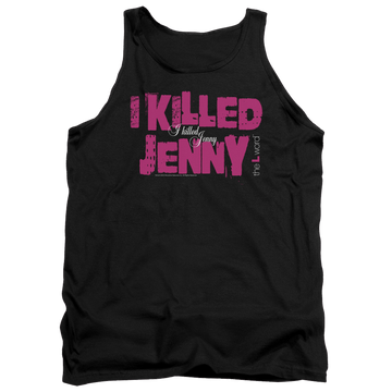 Black men's tank with The Real L Word I Killed Jenny graphic