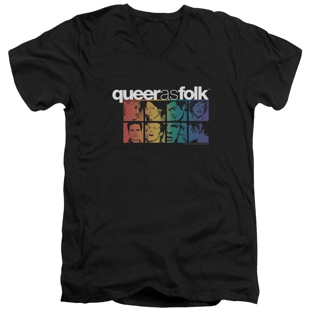 Queer as Folk Cast - Men's V-Neck T-Shirt Men's V-Neck T-Shirt Queer as Folk   