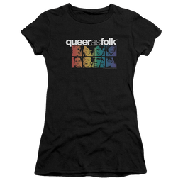Queer as Folk Cast - Juniors T-Shirt Juniors T-Shirt Queer as Folk   