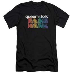 Queer as Folk Cast - Men's Premium Slim Fit T-Shirt Men's Premium Slim Fit T-Shirt Queer as Folk   