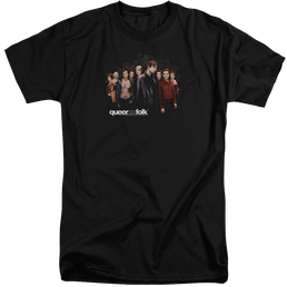 Queer as Folk Title - Men's Tall Fit T-Shirt Men's Tall Fit T-Shirt Queer as Folk   
