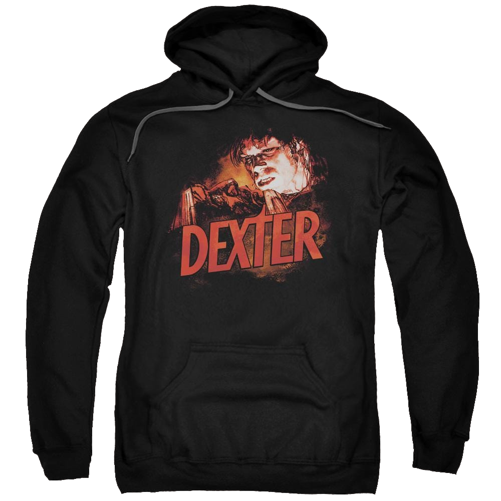 Dexter Drawing - Pullover Hoodie Pullover Hoodie Dexter   