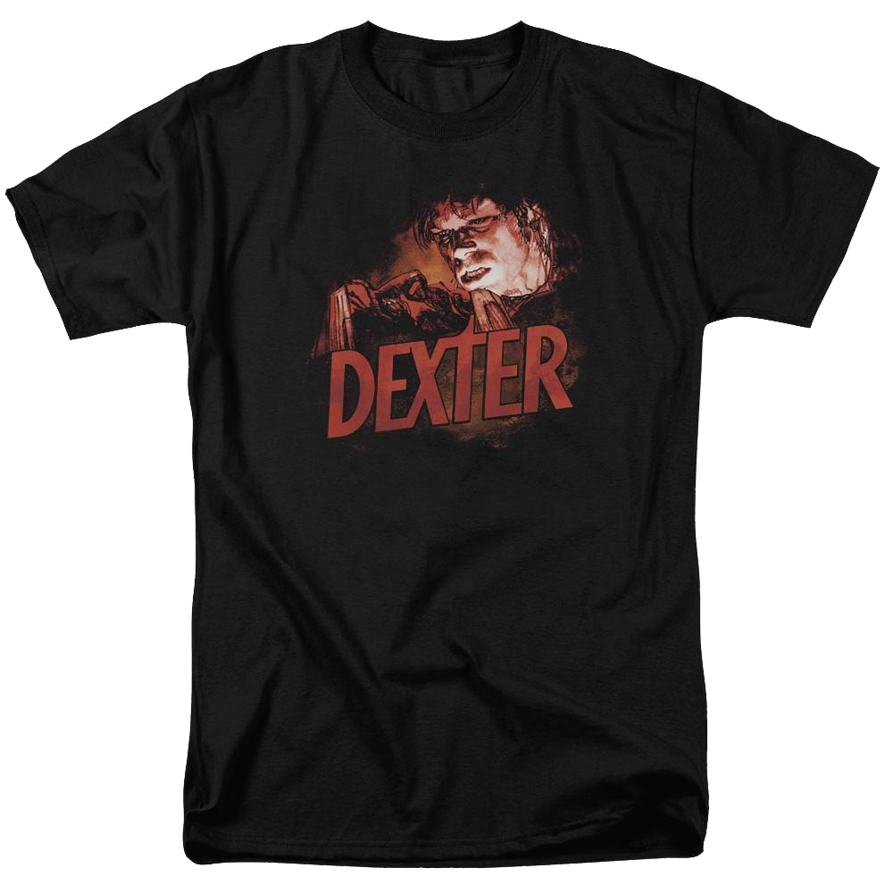 Dexter Drawing - Men's Regular Fit T-Shirt Men's Regular Fit T-Shirt Dexter   