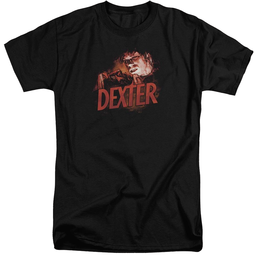 Dexter Drawing - Men's Tall Fit T-Shirt Men's Tall Fit T-Shirt Dexter   
