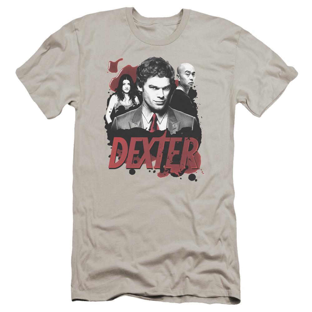 Dexter Bloody Trio - Men's Premium Slim Fit T-Shirt Men's Premium Slim Fit T-Shirt Dexter   