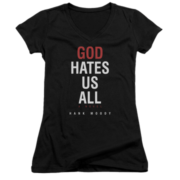 Californication Book Cover - Juniors V-Neck T-Shirt Juniors V-Neck T-Shirt Californication   