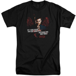 Dexter Good Bad - Men's Tall Fit T-Shirt Men's Tall Fit T-Shirt Dexter   