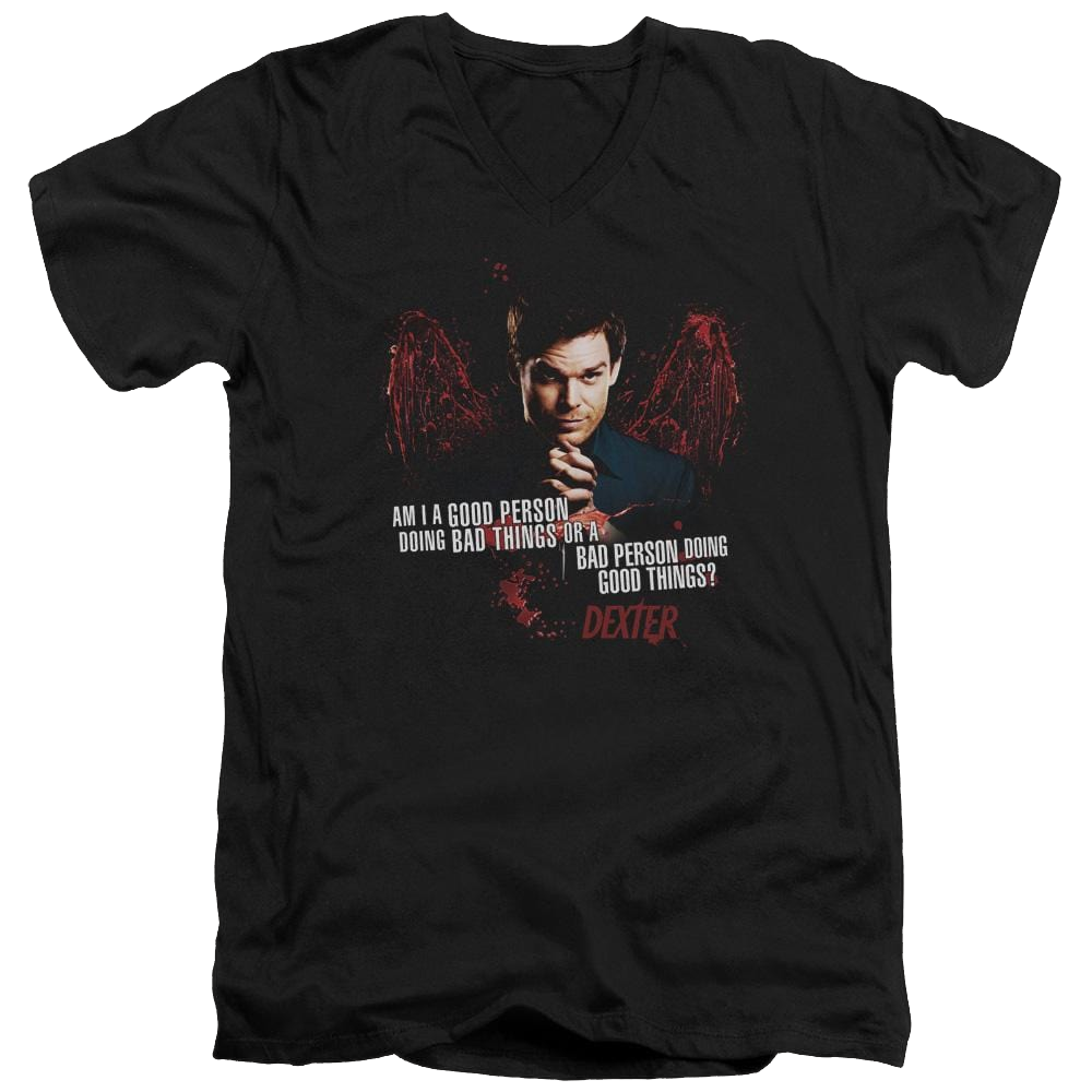 Dexter Good Bad - Men's V-Neck T-Shirt Men's V-Neck T-Shirt Dexter   