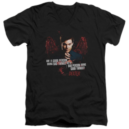 Dexter Good Bad - Men's V-Neck T-Shirt Men's V-Neck T-Shirt Dexter   