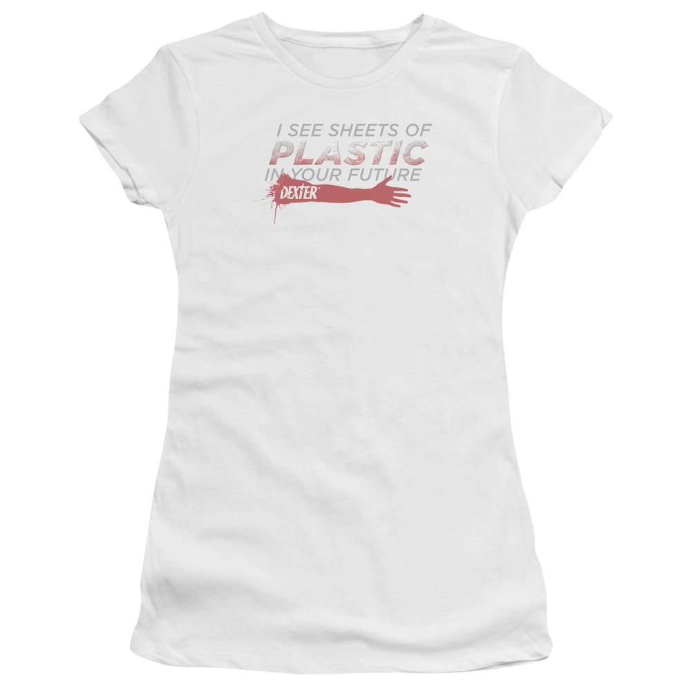 Dexter Plastic Prediction - Juniors T-Shirt Juniors T-Shirt Dexter   