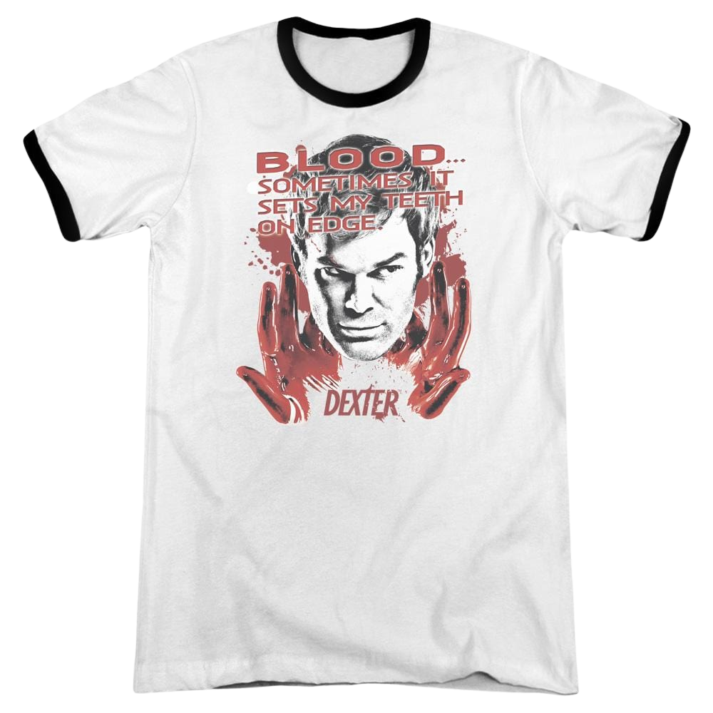 Dexter Blood - Men's Ringer T-Shirt Men's Ringer T-Shirt Dexter   
