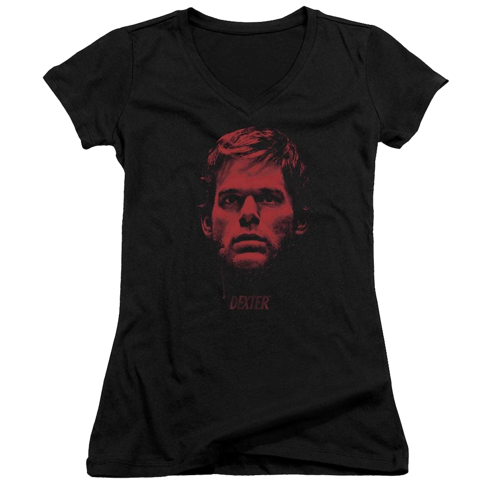 Dexter Bloody Face - Juniors V-Neck T-Shirt Juniors V-Neck T-Shirt Dexter   