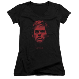 Dexter Bloody Face - Juniors V-Neck T-Shirt Juniors V-Neck T-Shirt Dexter   