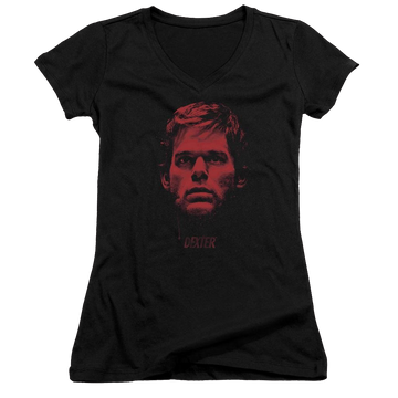 Dexter Bloody Face - Juniors V-Neck T-Shirt Juniors V-Neck T-Shirt Dexter   