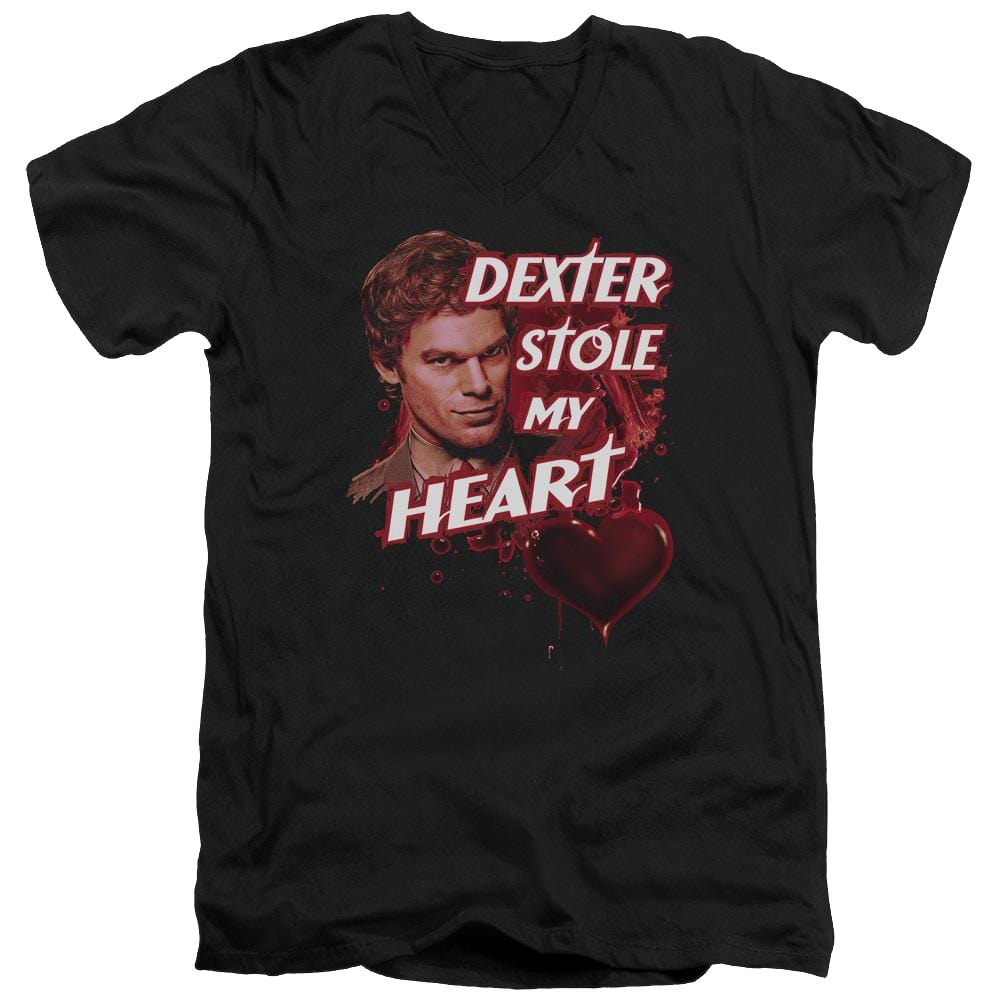 Dexter Bloody Heart - Men's V-Neck T-Shirt Men's V-Neck T-Shirt Dexter   