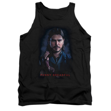 Black men's tank with Penny Dreadful Ethan graphic