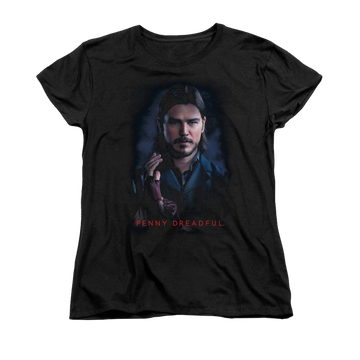 Black women's t-shirt with Penny Dreadful Ethan graphic