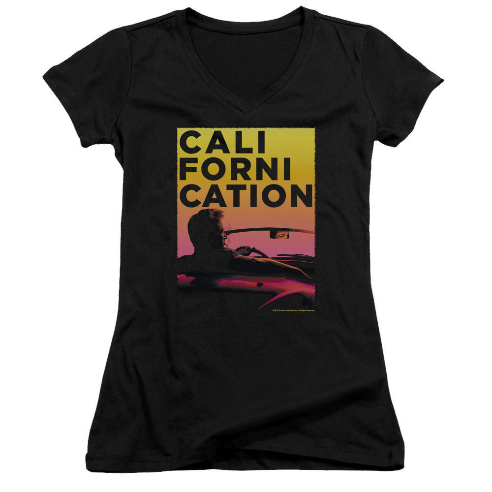Californication Sunset Ride - Juniors V-Neck T-Shirt Juniors V-Neck T-Shirt Californication   