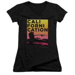 Californication Sunset Ride - Juniors V-Neck T-Shirt Juniors V-Neck T-Shirt Californication   