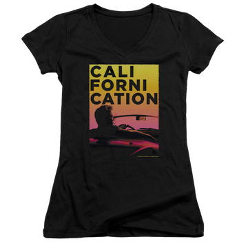 Californication Sunset Ride - Juniors V-Neck T-Shirt Juniors V-Neck T-Shirt Californication   