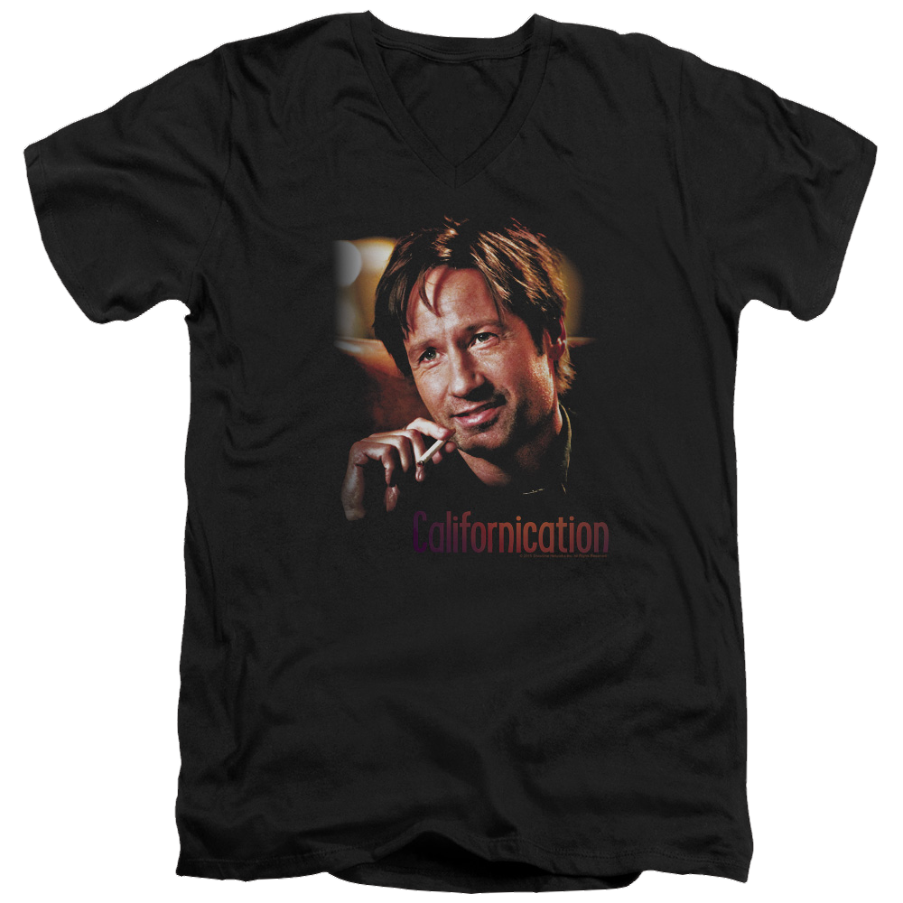 Californication Smoker - Men's V-Neck T-Shirt Men's V-Neck T-Shirt Californication   