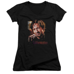 Californication Smoker - Juniors V-Neck T-Shirt Juniors V-Neck T-Shirt Californication   