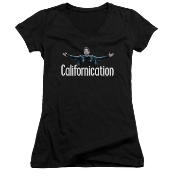 Californication Outstretched - Juniors V-Neck T-Shirt Juniors V-Neck T-Shirt Californication   