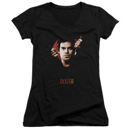 Dexter Body Bad - Juniors V-Neck T-Shirt Juniors V-Neck T-Shirt Dexter   