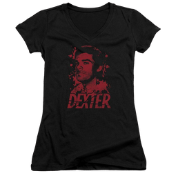 Dexter Born In Blood - Juniors V-Neck T-Shirt Juniors V-Neck T-Shirt Dexter   
