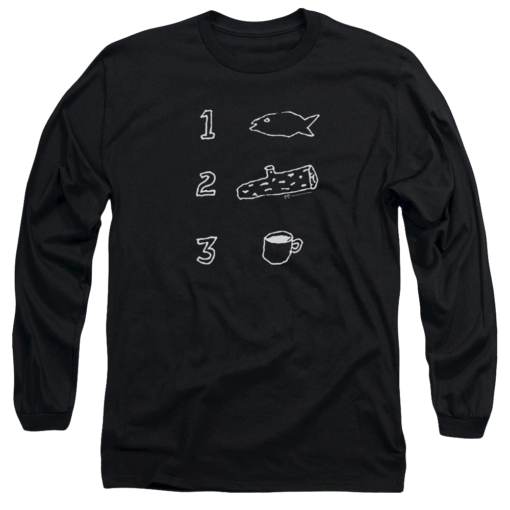 Twin Peaks Coffee Log Fish Men's Long Sleeve T-Shirt Men's Long Sleeve T-Shirt Twin Peaks   