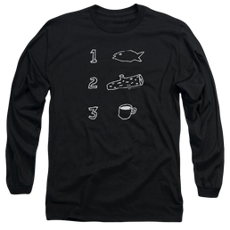 Twin Peaks Coffee Log Fish Men's Long Sleeve T-Shirt Men's Long Sleeve T-Shirt Twin Peaks   