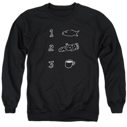 Twin Peaks Coffee Log Fish Men's Crewneck Sweatshirt Men's Crewneck Sweatshirt Twin Peaks   