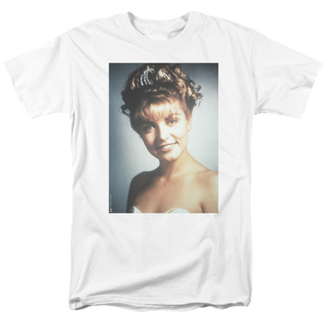 White men's regular fit t-shirt with Twin Peaks Laura Palmer graphic