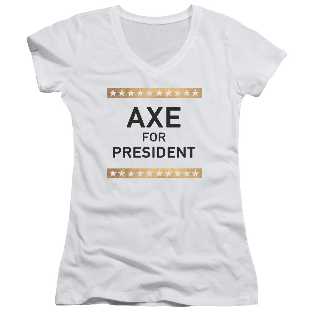Billions Axe For President - Juniors V-Neck T-Shirt Juniors V-Neck T-Shirt Billions   